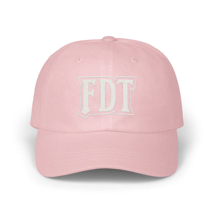 FDT Embroidered Light Pink Classic Cap Hat Product