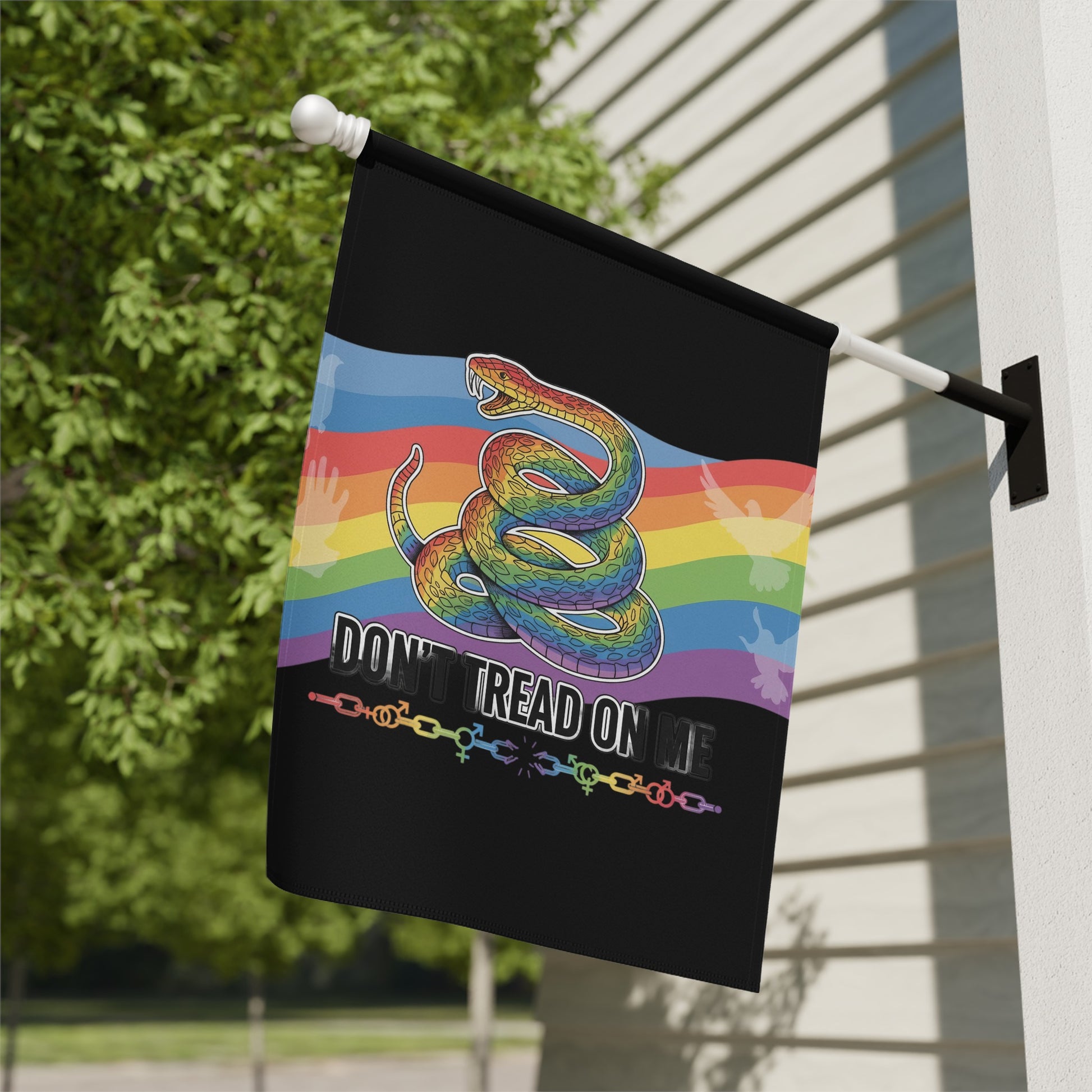 Rainbow Don't Tread On Me Flag product