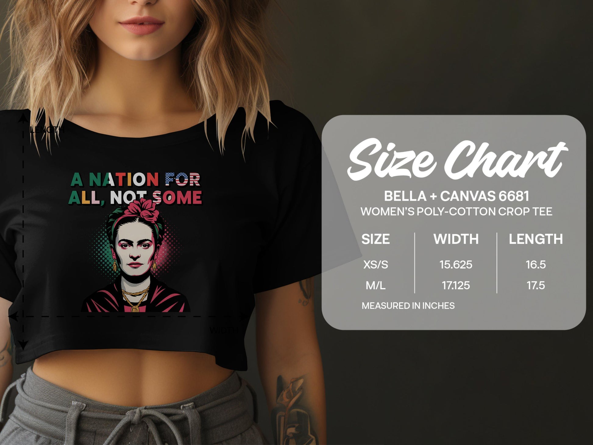A Nation For All Not Some Women's Crop Tee product