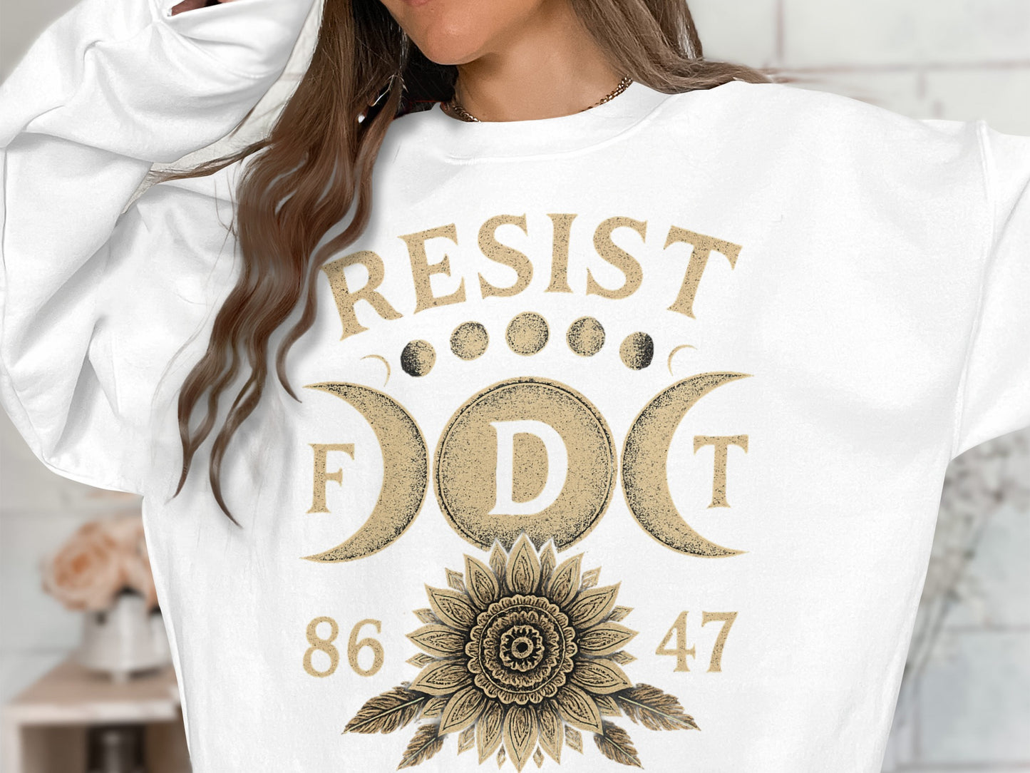 RESIST FDT 86 47 Moon Phase Sunflower Design product