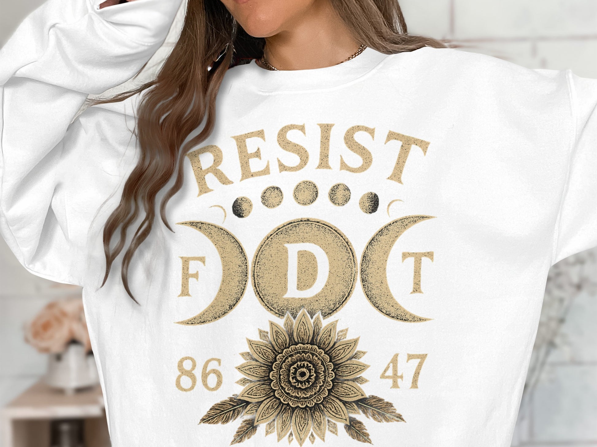 RESIST FDT 86 47 Moon Phase Sunflower Design product
