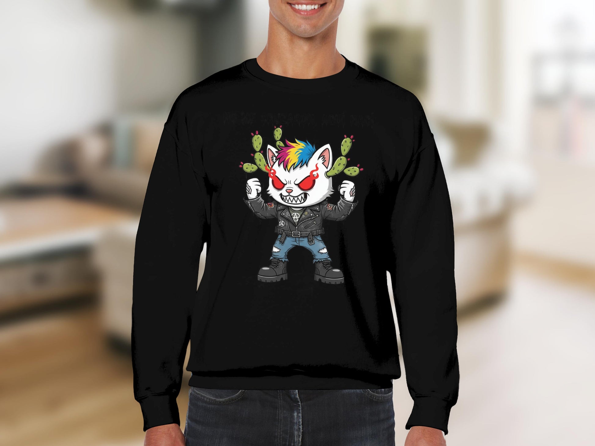 Colorful Punk Creature Graphic Long Sleeve product