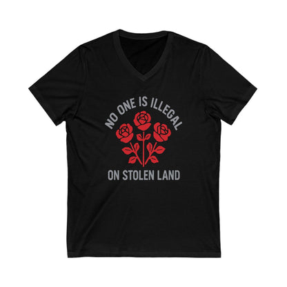 No One Is Illegal On Stolen Land V-neck product