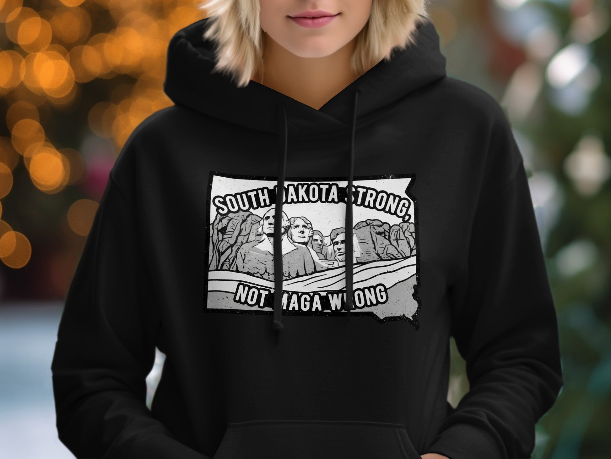 South Dakota Strong Not Maga Wrong Hoodie product type