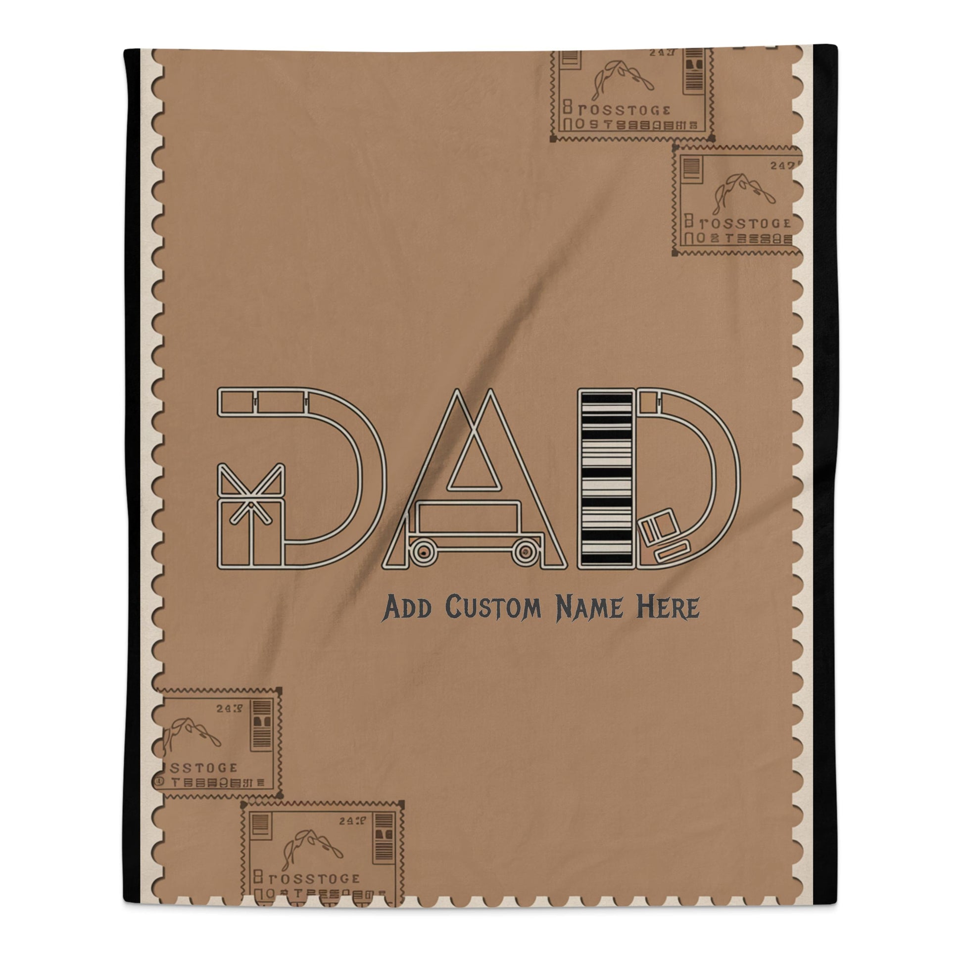Personalized Dad Design Custom Name Blanket product type