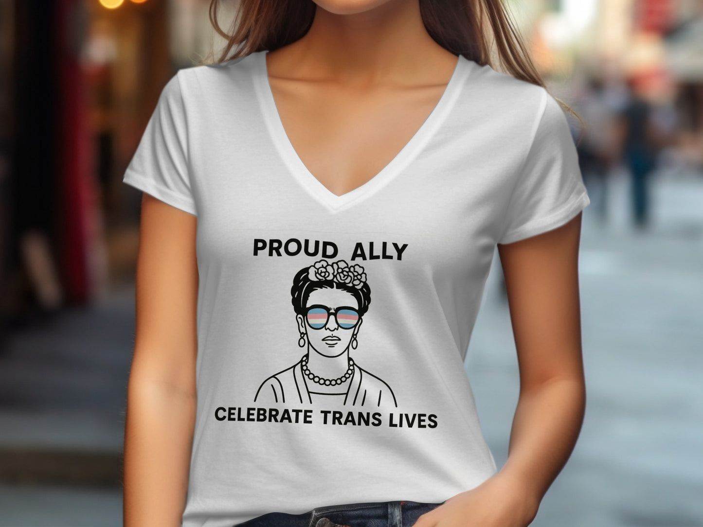 Proud Ally Celebrate Trans Lives Graphic T-Shirt product