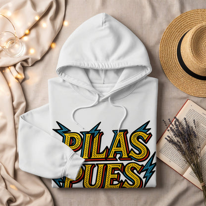 Vibrant Pilas Pues Graphic Design Hoodie product