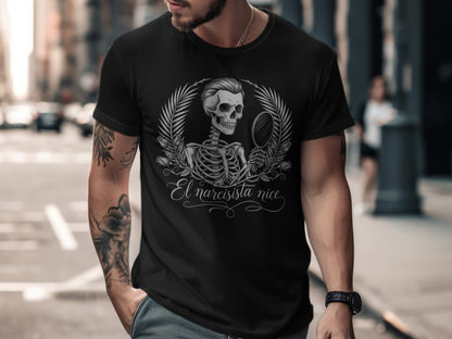 El Narcisista Nice Skeleton Graphic T-shirt