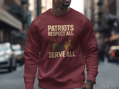 Patriots Respect All Serve All Graphic Sweatshirt Product
