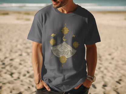 Solar System Mountain Graphic Shirt product type