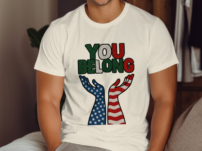 You Belong Patriotic Design Graphic T-Shirt product type