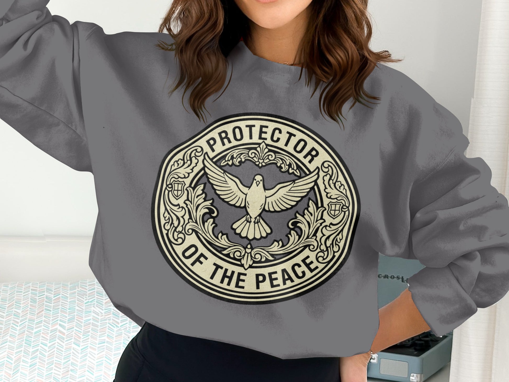 Protector of the Peace Graphic Sweatshirt