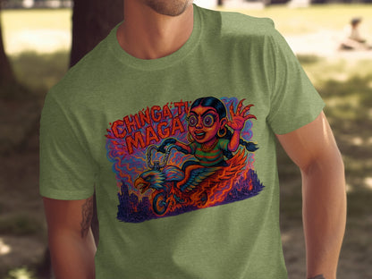 Bold and Vibrant Chingati Maga Design Shirt product