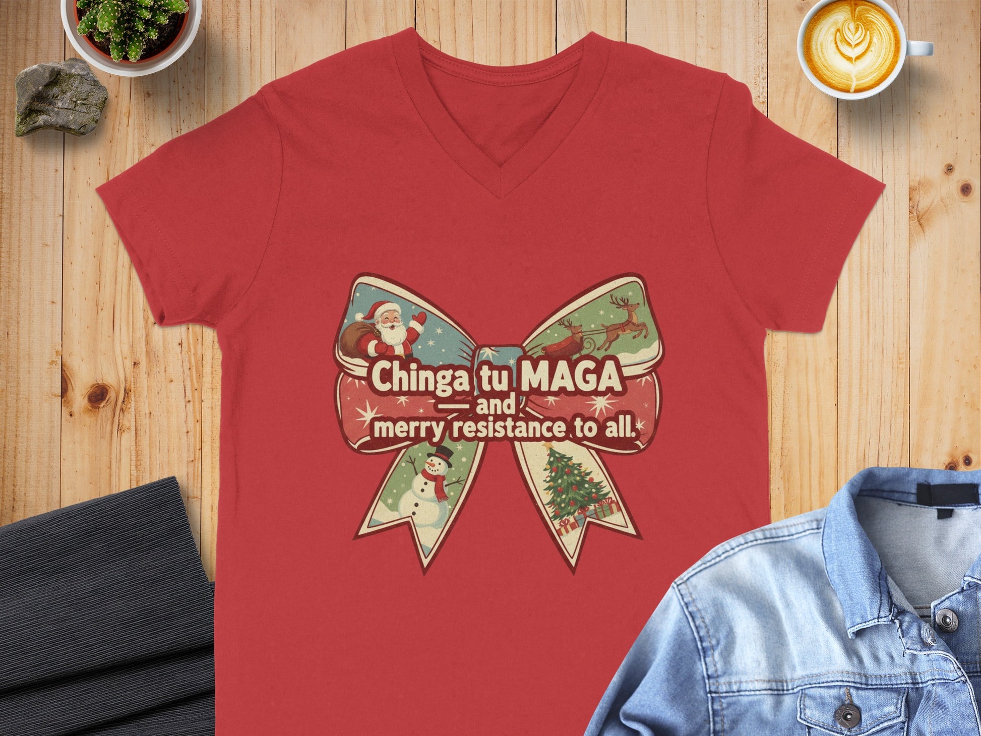 Chinga tu MAGA and merry resistance to all t-shirt