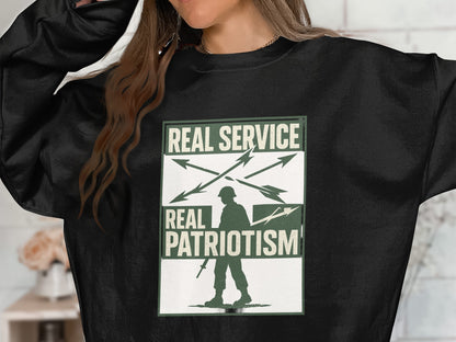 Real Service Real Patriotism Military Sweatshirt Product