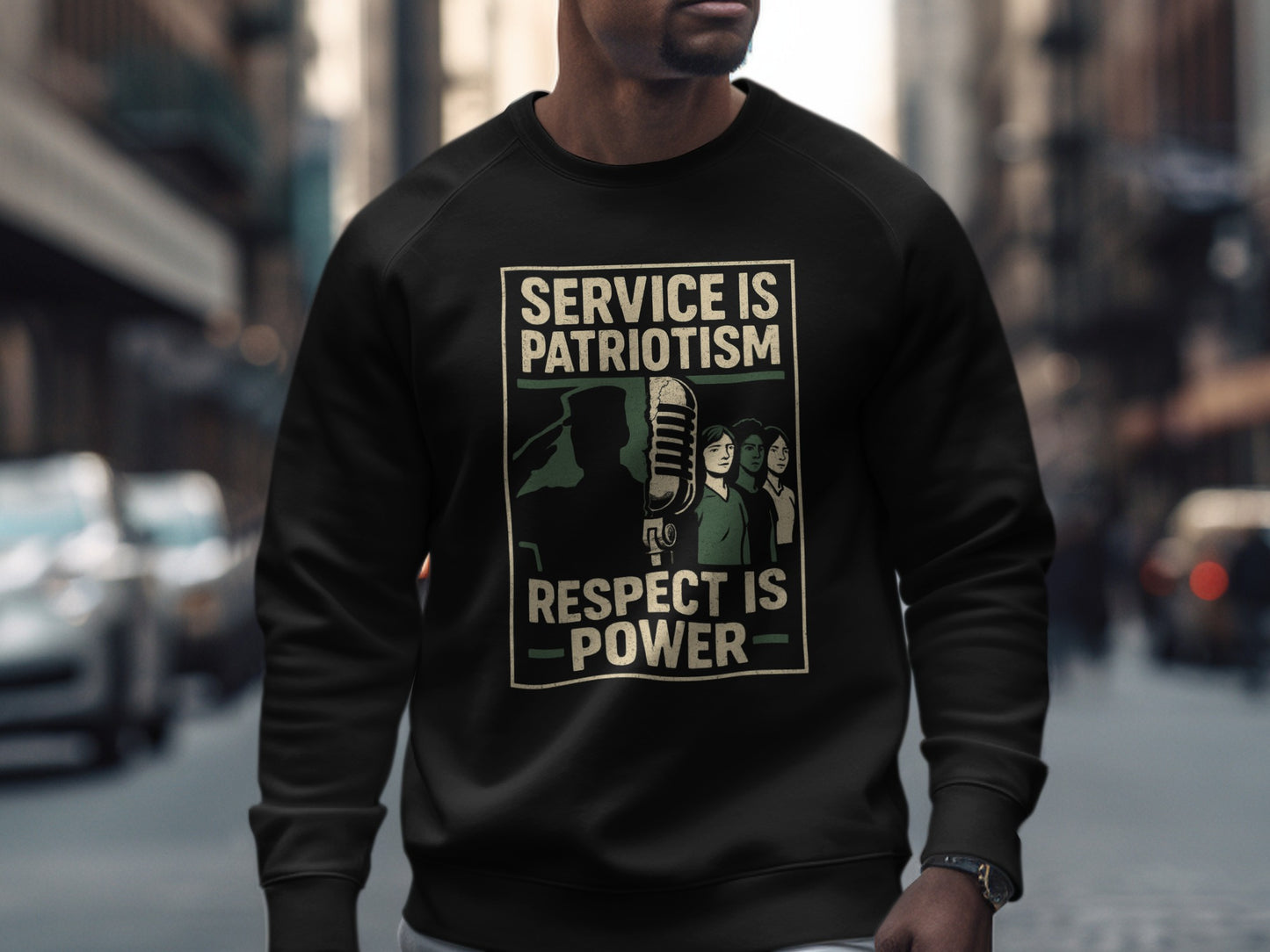 Service is Patriotism Respect is Power shirt product