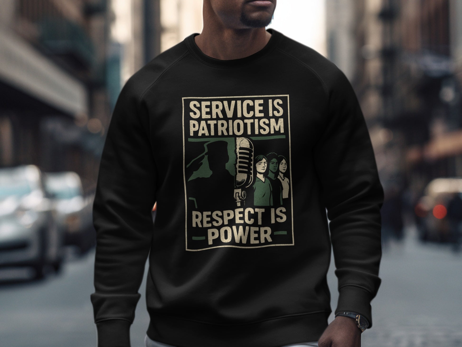 Service is Patriotism Respect is Power shirt product