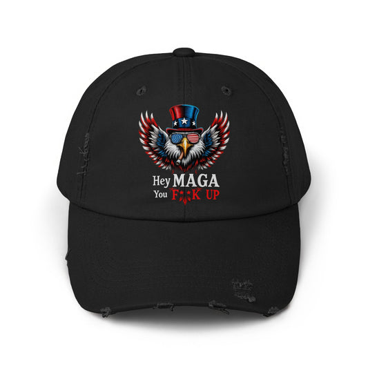 Hey MAGA You Fuck Up Printed Baseball Cap product