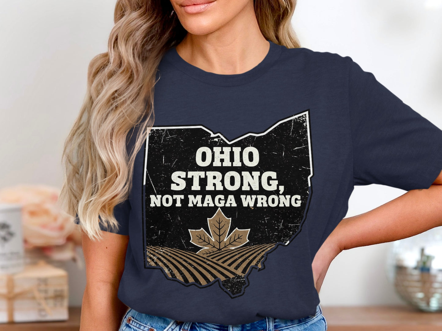 Ohio Strong Not MAGA Wrong Graphic T-Shirt product