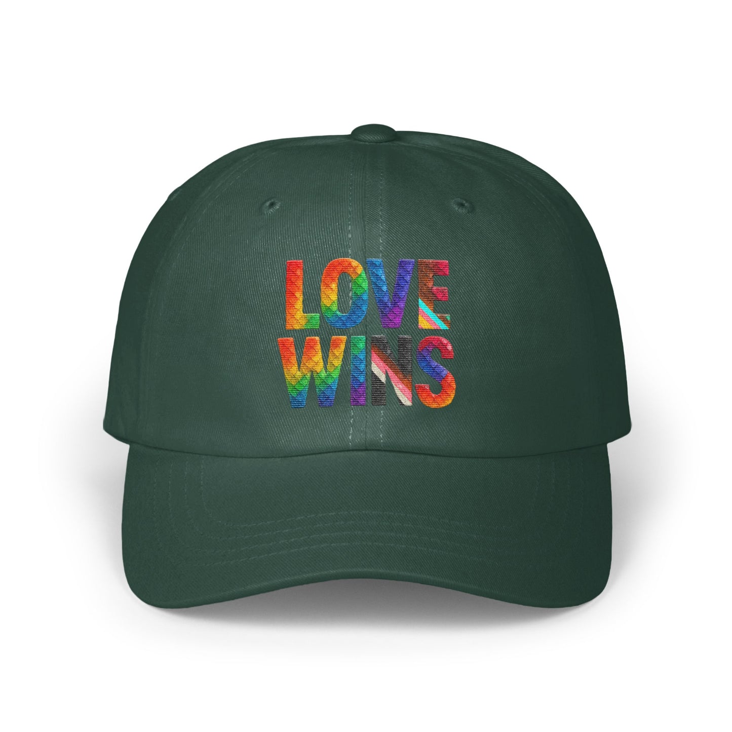 Love Wins Embroidered Adjustable Baseball Cap product