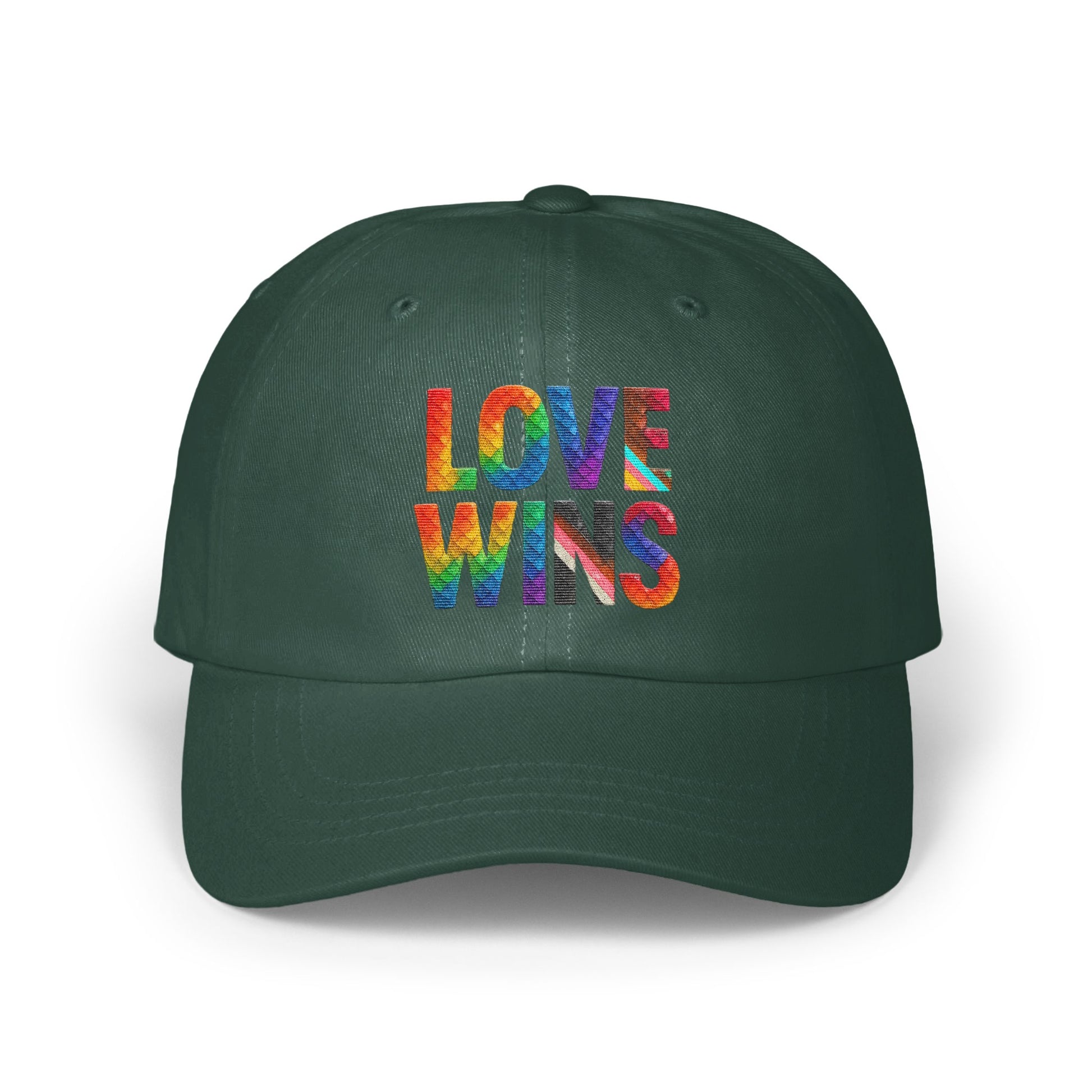 Love Wins Embroidered Adjustable Baseball Cap product