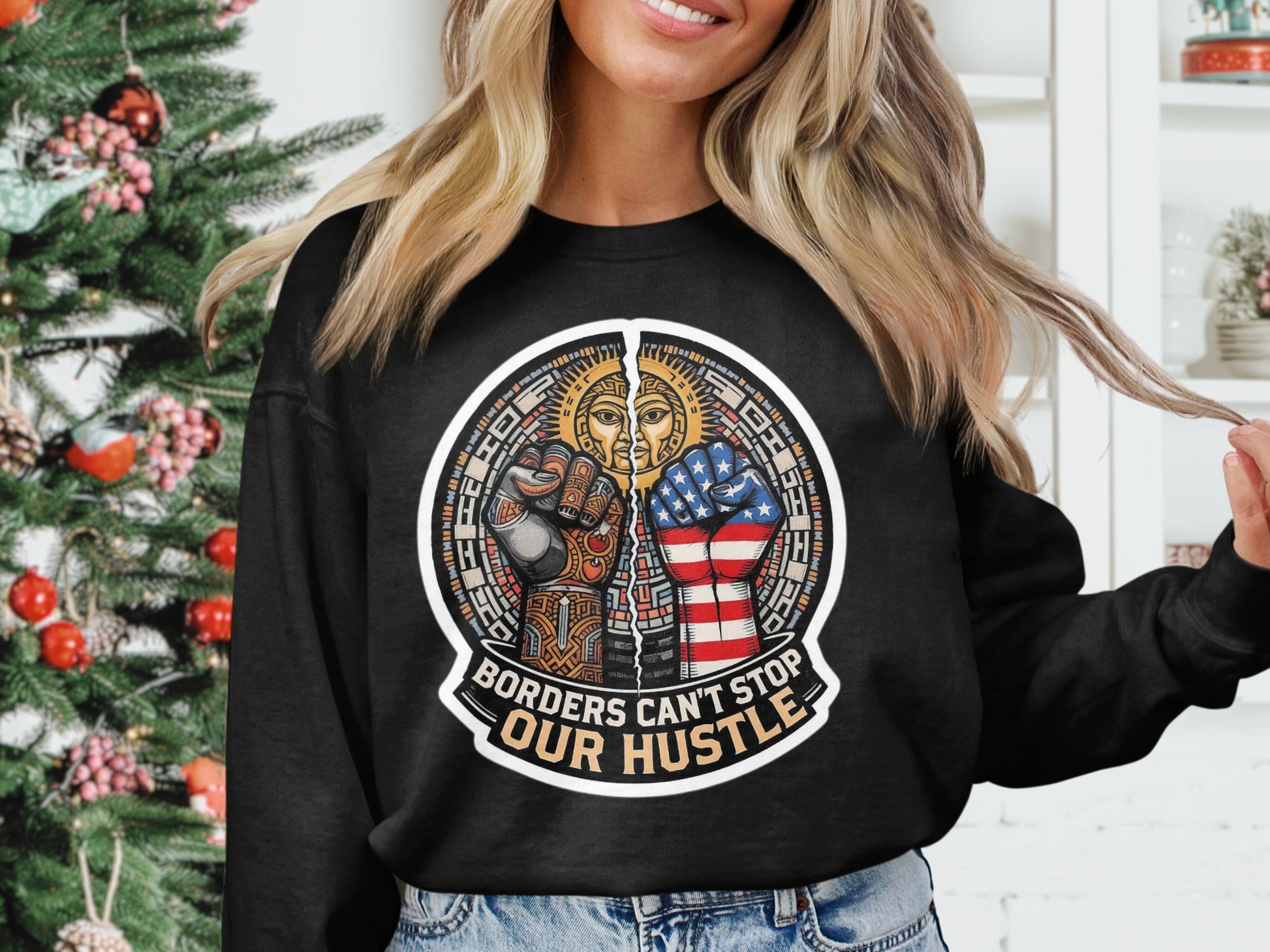 Borders Can't Stop Our Hustle Sweatshirt product