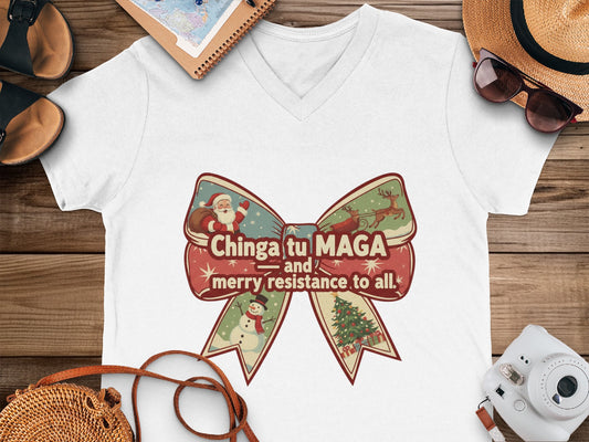 Chinga tu MAGA and Merry Resistance Unisex T-Shirt