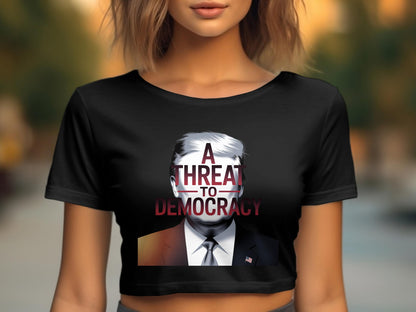 A Threat to Democracy Black Graphic Tee product