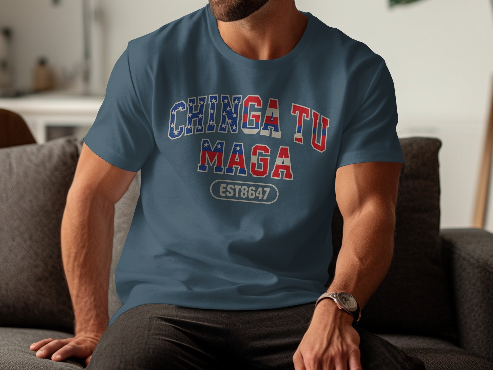 Chinga Tu Maga EST8647 Graphic Printed T-shirt