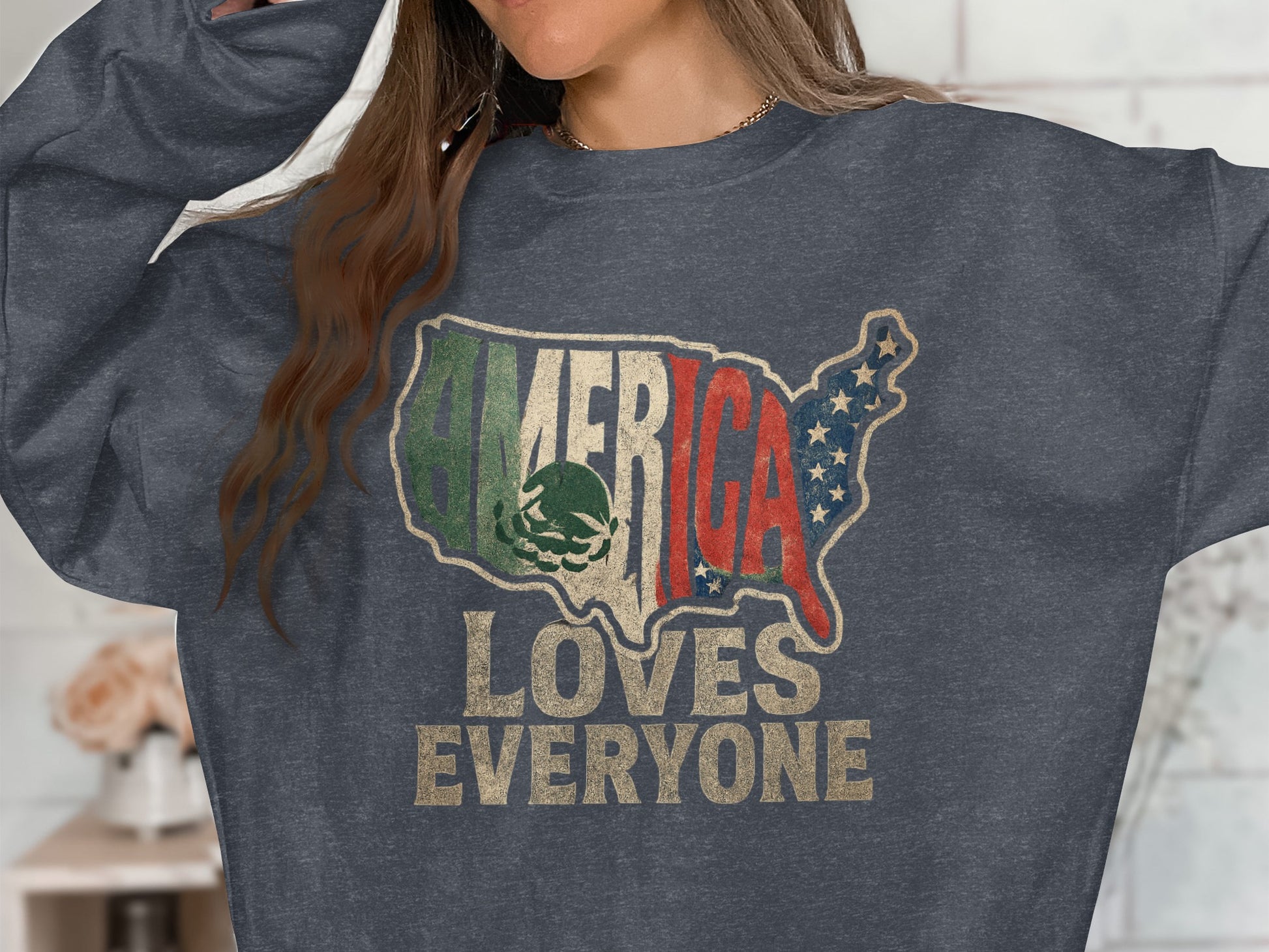 America Loves Everyone Graphic Sweatshirt product