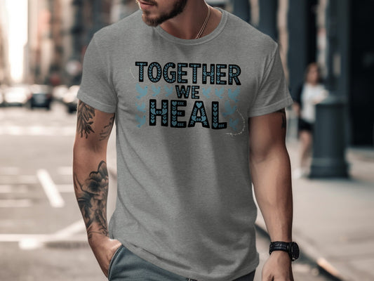 Together We Heal Graphic T-Shirt Casual Wear Fashion Tee