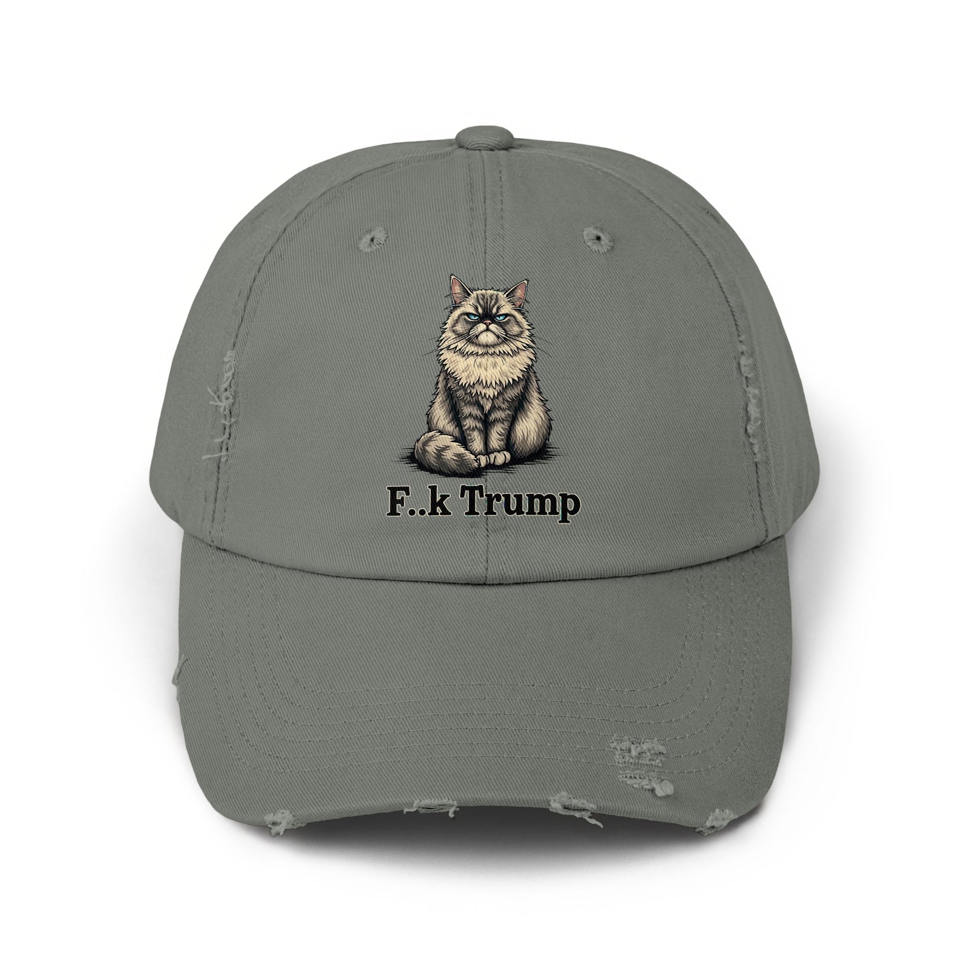 F.k Trump Cat Embroidered Adjustable Baseball Hat product