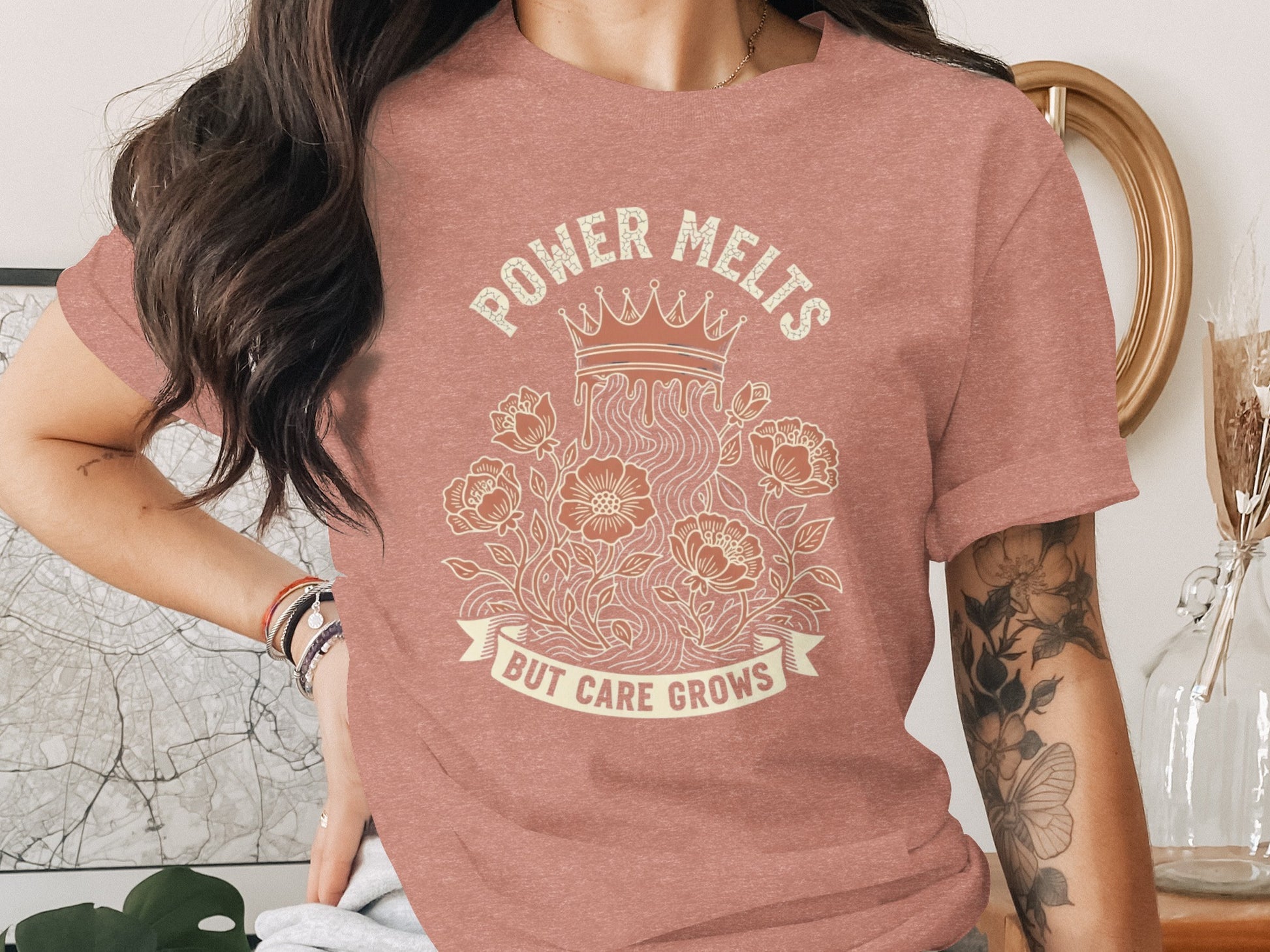 Power Melts But Care Grows Graphic T-Shirt product