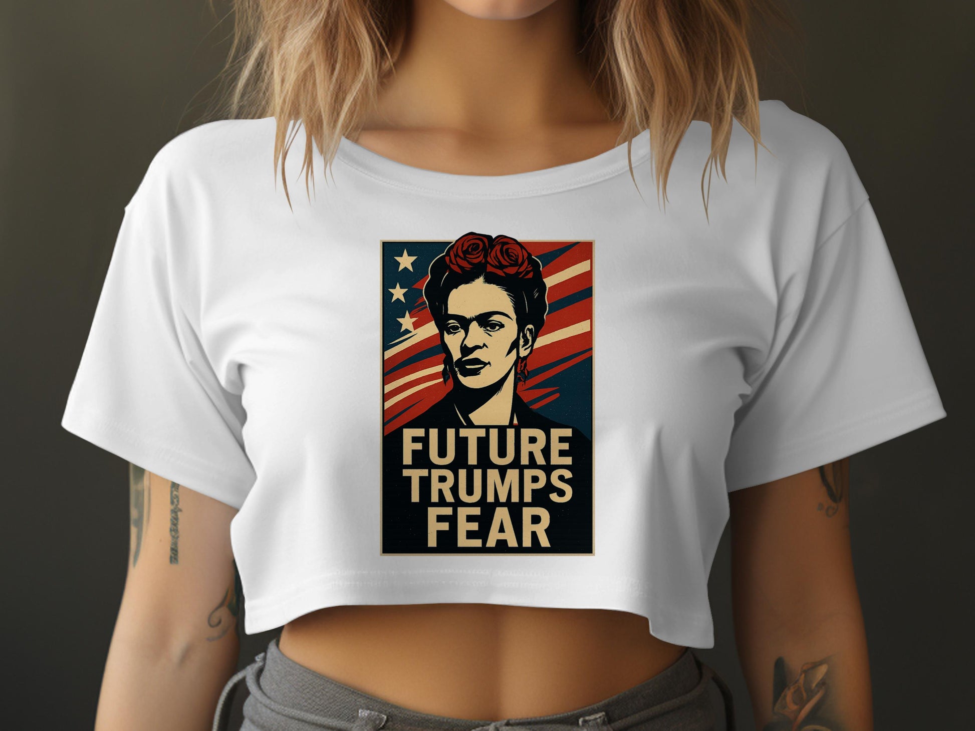 Future Trumps Fear Graphic Crop Top product