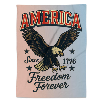 American Eagle Freedom Forever 1776 Blanket Product
