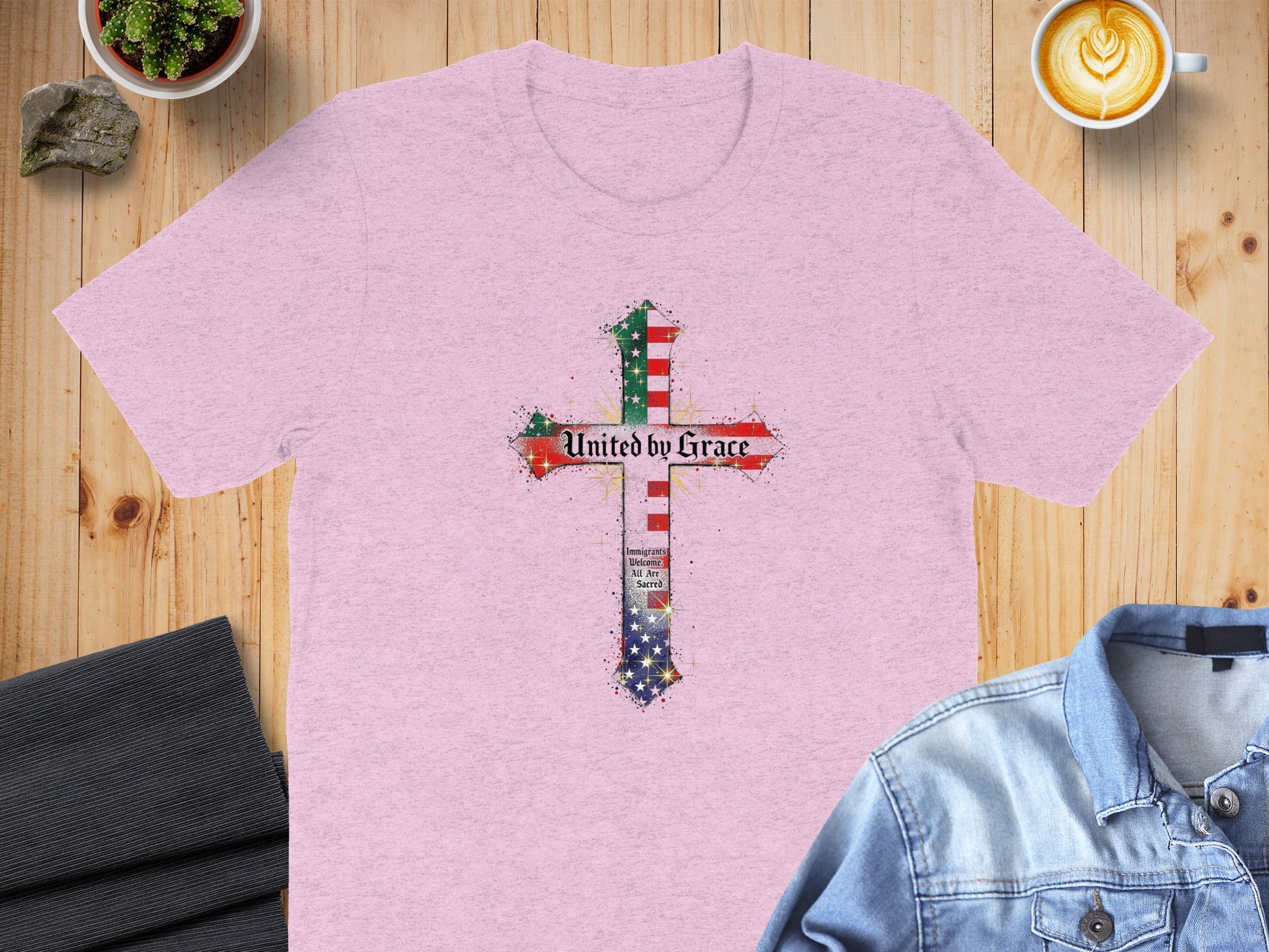 United by Grace Cross Graphic T-Shirt product type