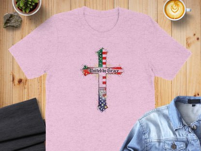 United by Grace Cross Graphic T-Shirt product type