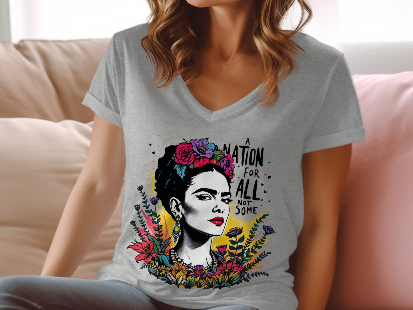 A Nation for All Not Some Graphic Print T-shirt