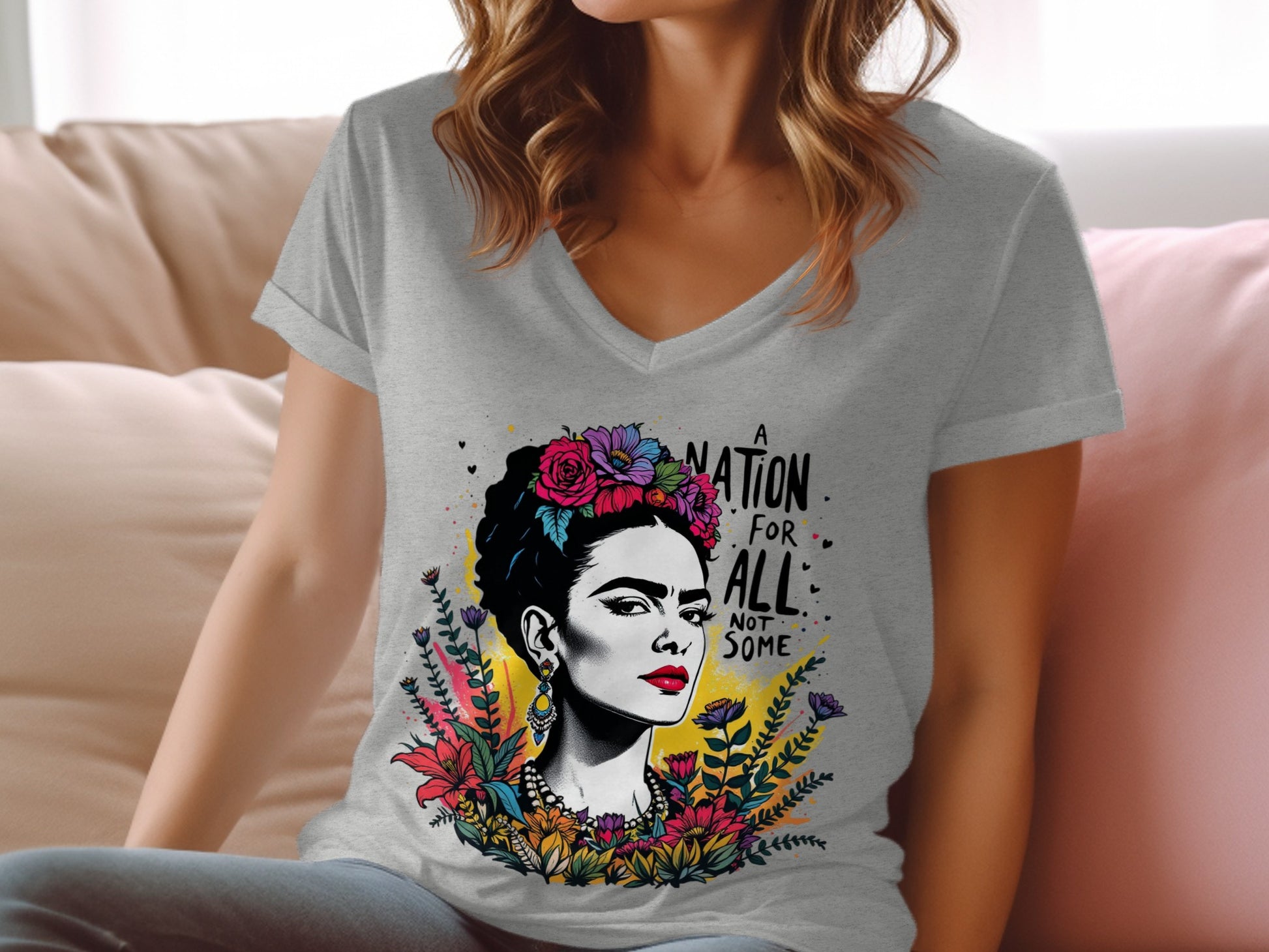 A Nation for All Not Some Graphic Print T-shirt