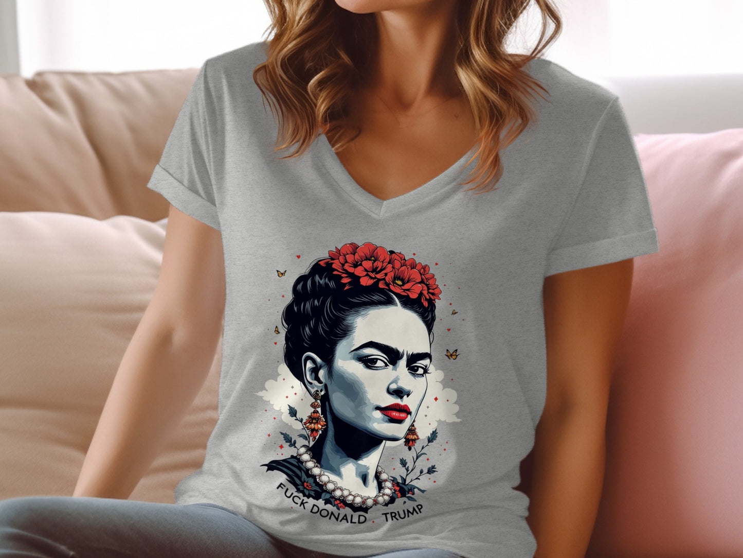 Graphic Print Frida Statement T-shirt