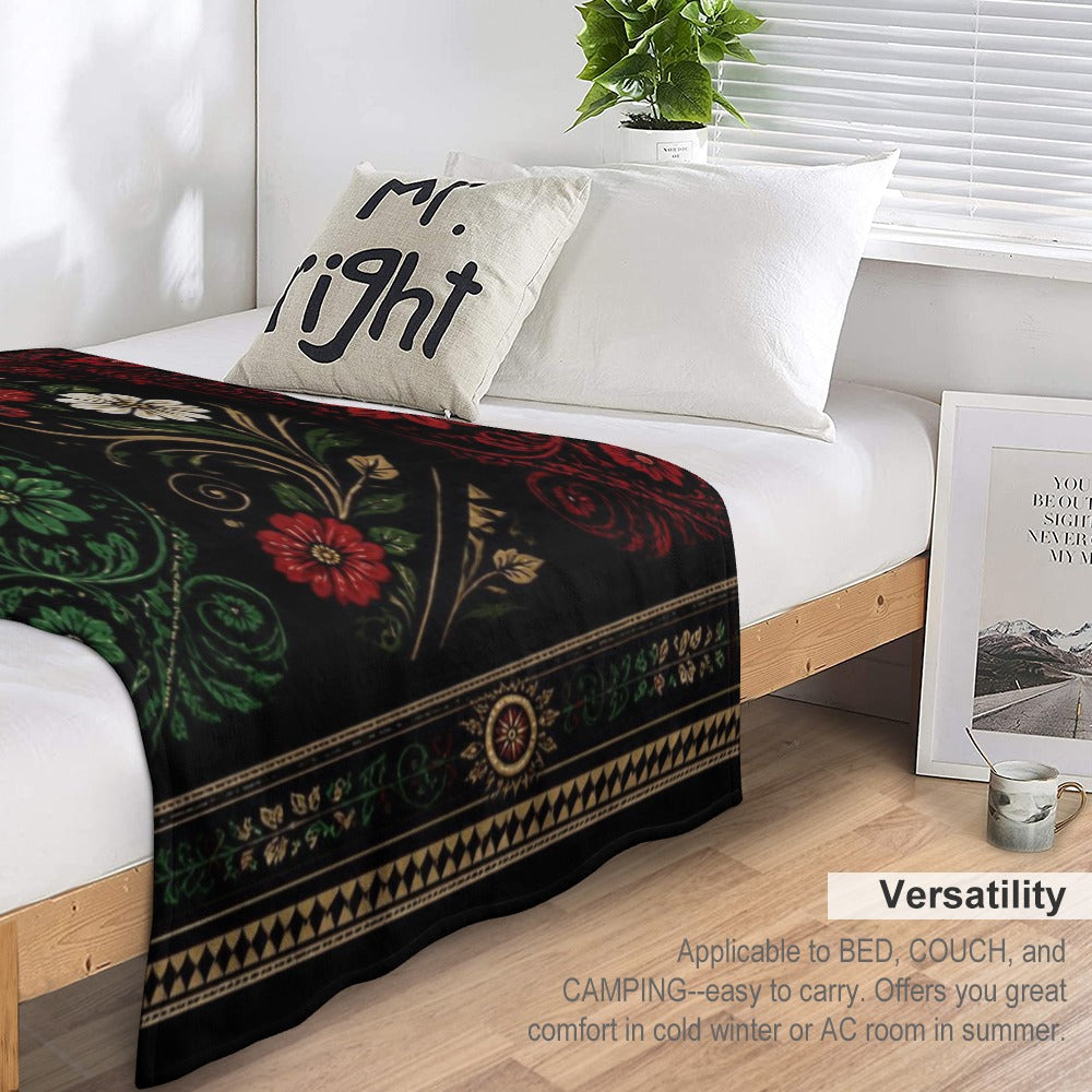 Ultra-Soft Flannel Blanket Multiple Sizes