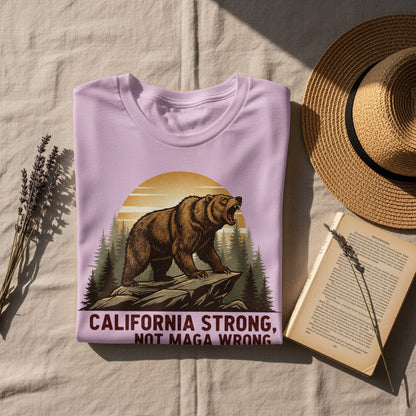 California Strong Not MAGA Wrong Bear Print product