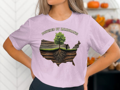 Powered by Immigrants Graphic T-Shirt product
