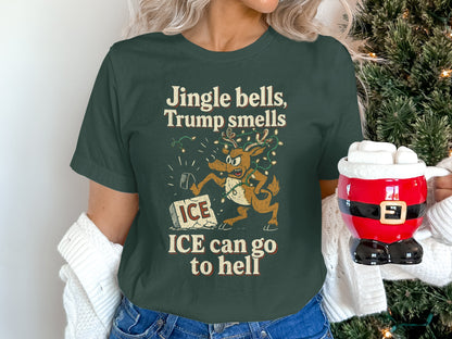 Jingle Bells Trump Smells Funny Christmas Shirt