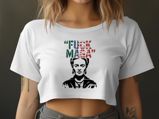 'FUCK MAGA' Statement Crop Top product