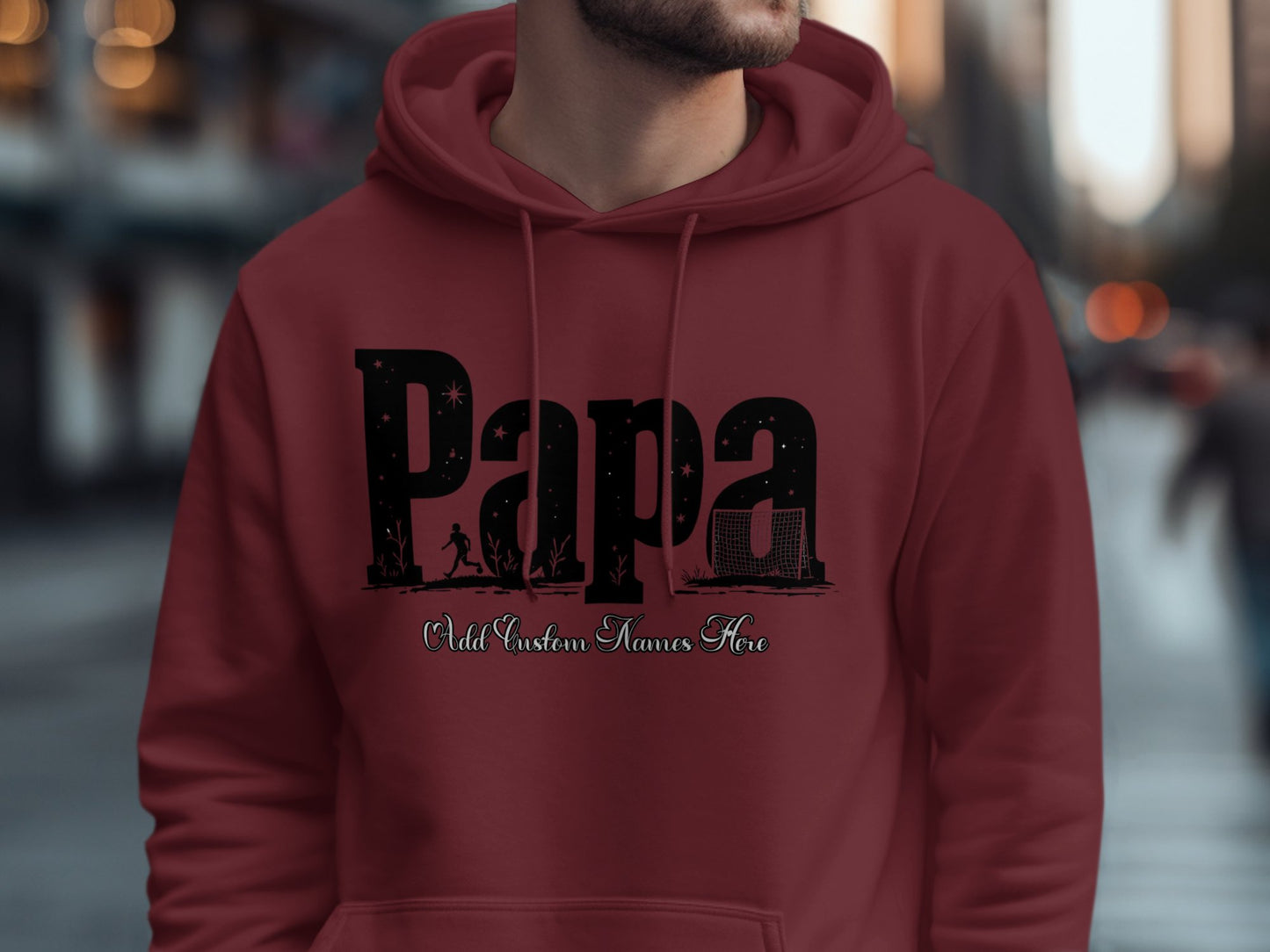 Personalized Papa Hoodie Custom Names Here Product
