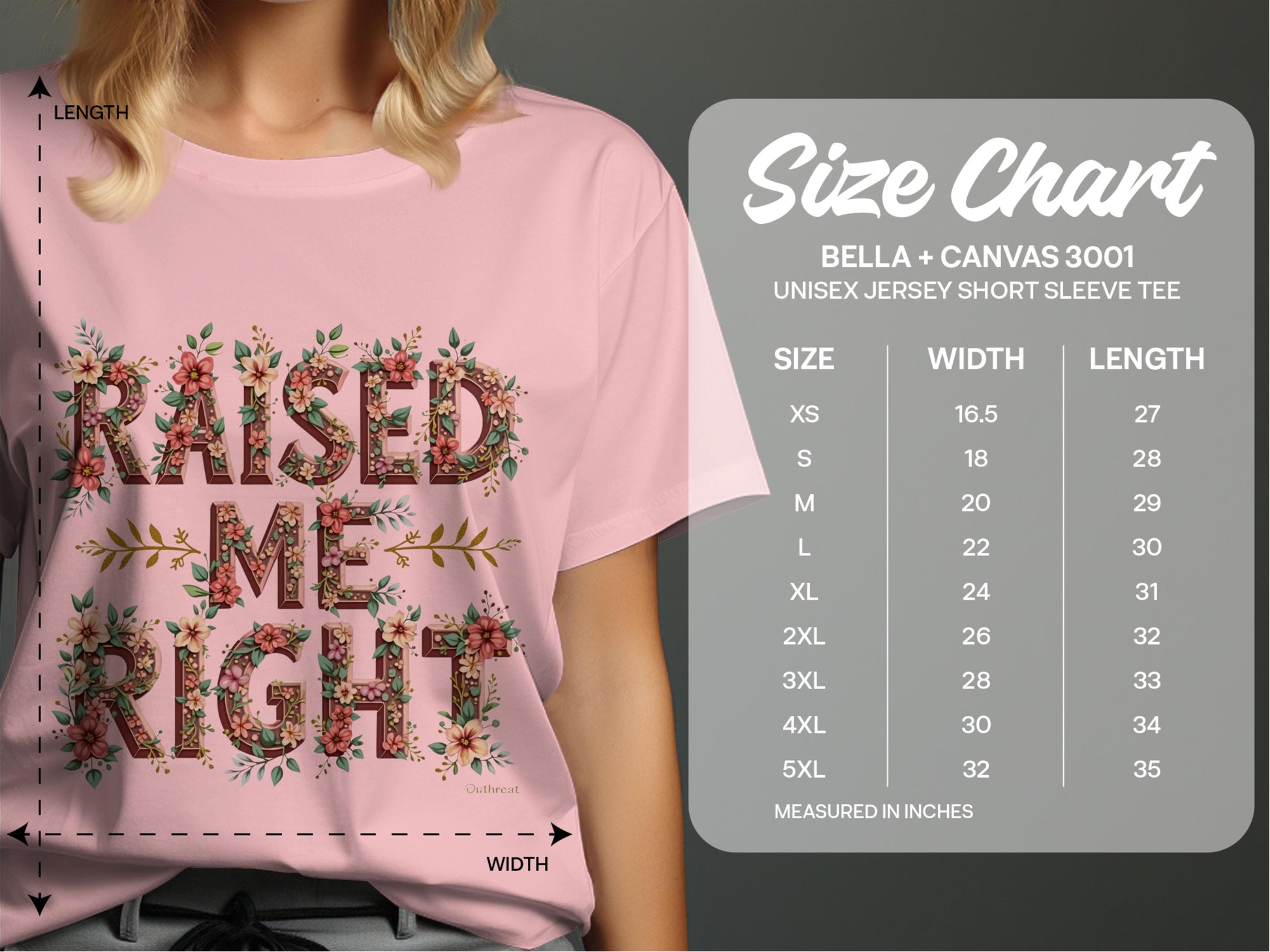 Raised Me Right Floral Print Graphic Tee product type