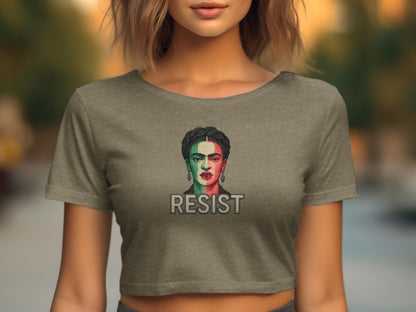 Resist Graphic Crop Top Fashion Statement product