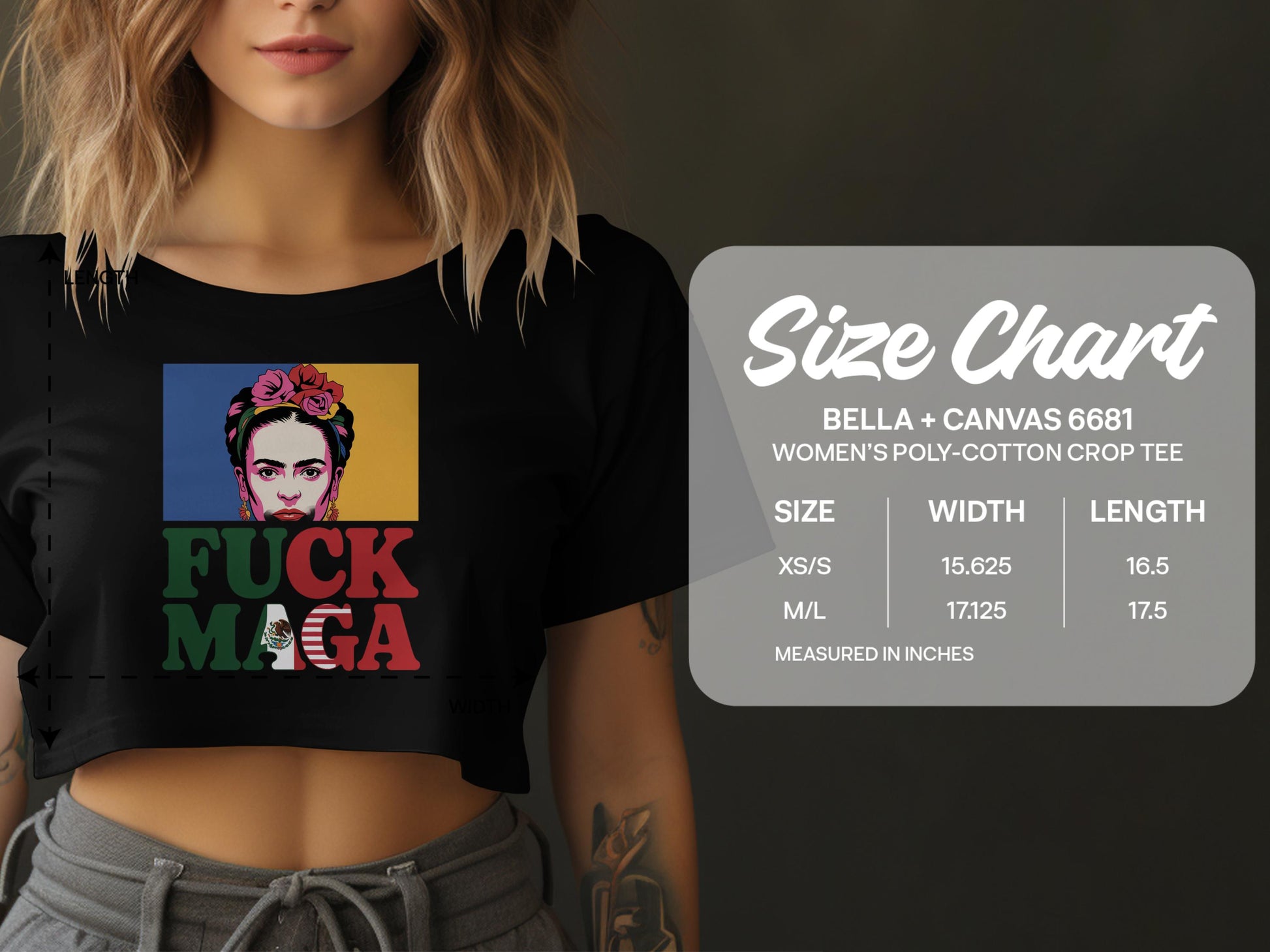 Women's Bella Canvas 6681 Poly Cotton Crop Tee product
