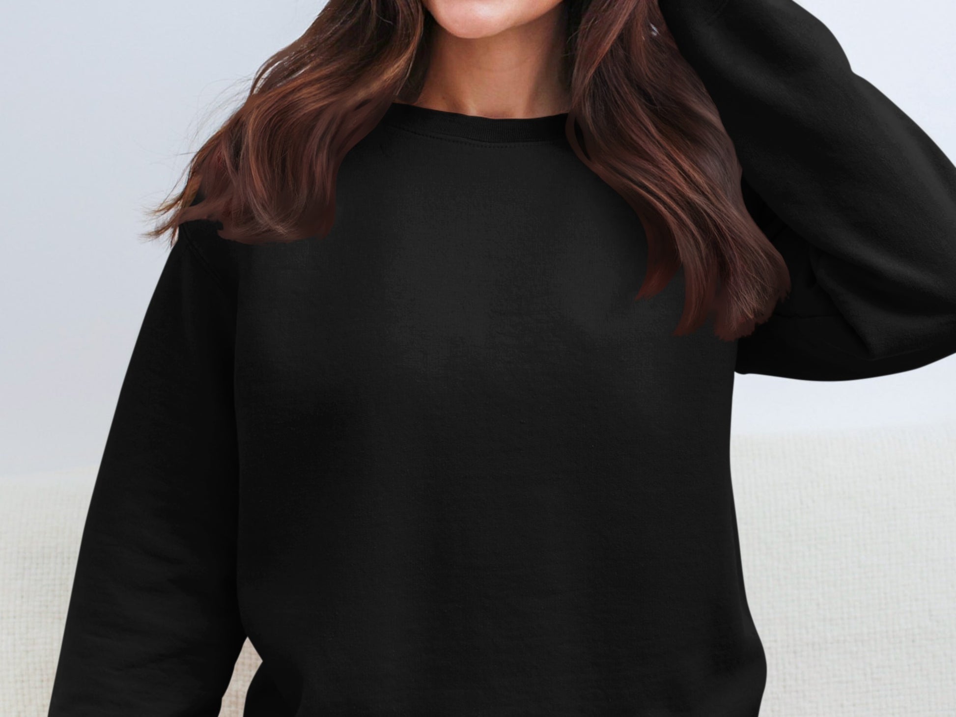 Casual Black Comfort Crewneck Sweatshirt product